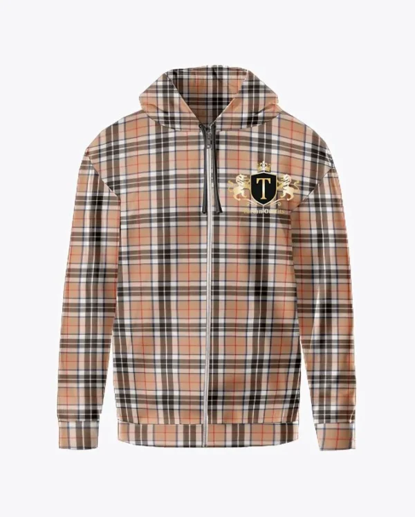 Highland Tartan Zipper Hoodies