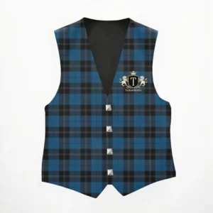 Discover the Scottish Vest Ramsey Blue Tartan