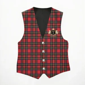 Discover the Scottish Vest Royal Stewart Tartan