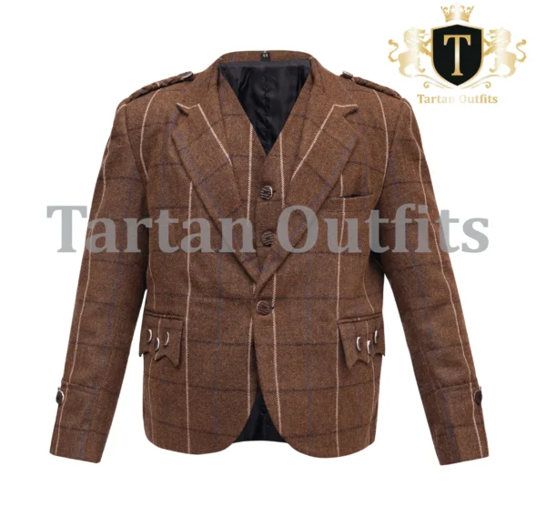 Men's Brown Tweed Jacket