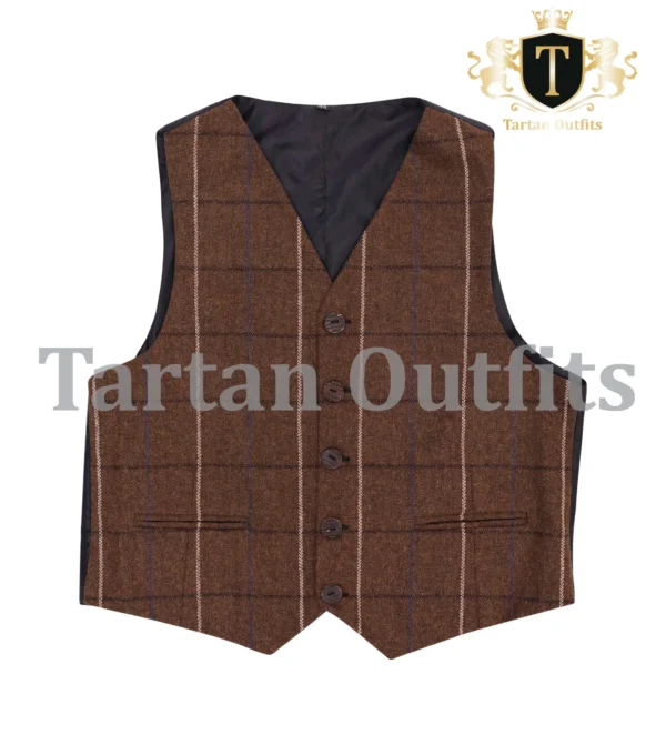 Tweed Brown Vest