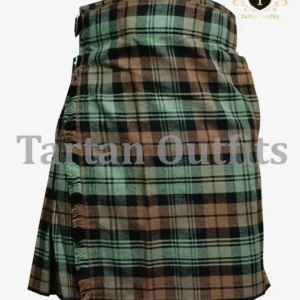 Men's 8 Yard Formal Kilt in Black Watch Weather Tartan