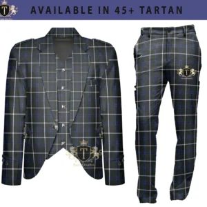 Wedding Outfits Scottish Argyle Jacket & Pant Set