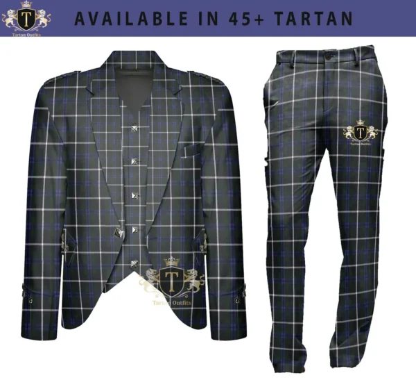 Wedding Outfits Scottish Argyle Jacket & Pant Set