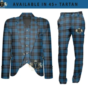 Scotland Traditional Attire Scottish Argyle Jacket & Pant Set