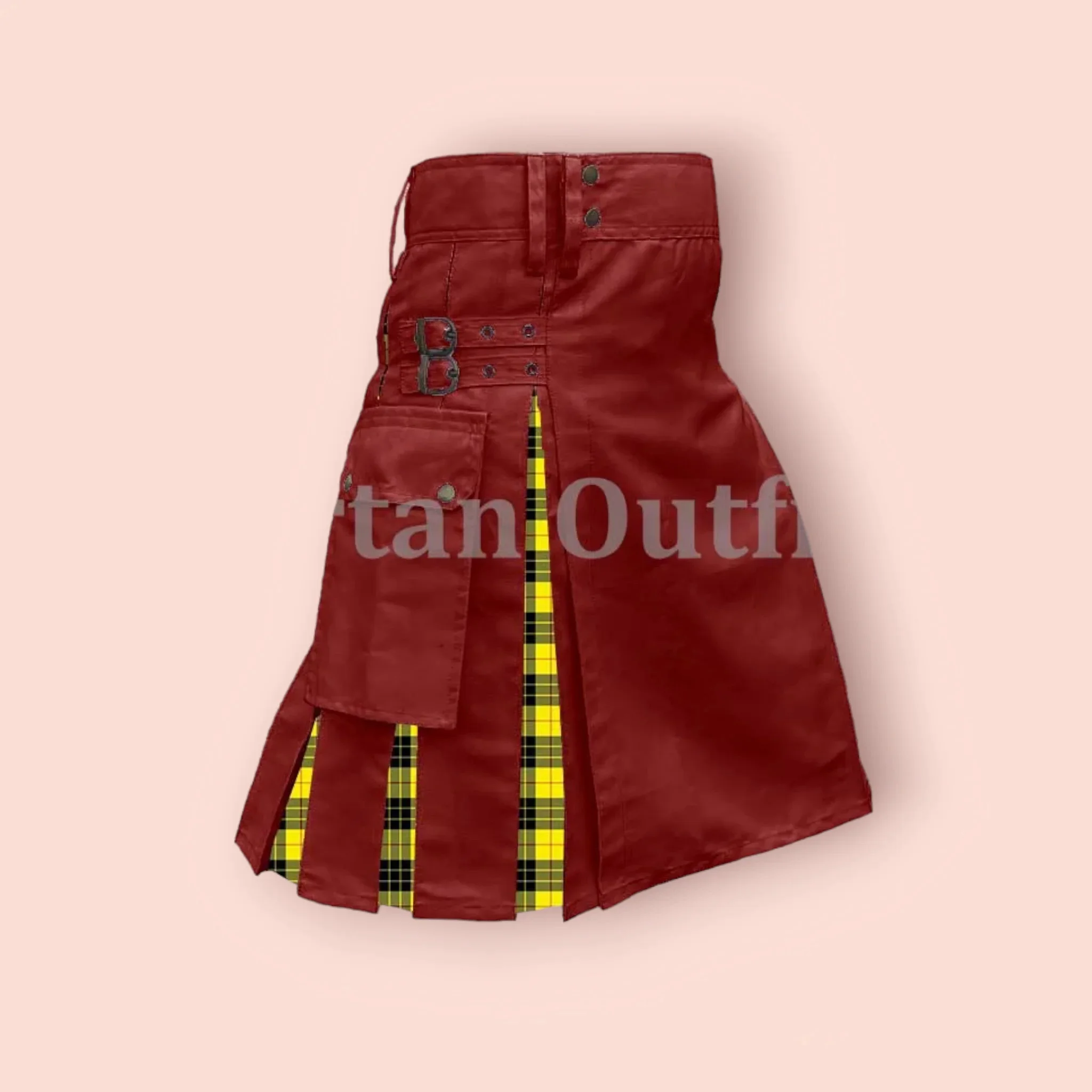 Red Hybrid Kilt