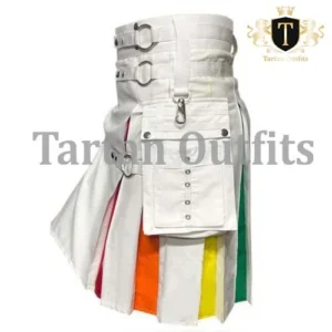 White Rainbow Kilt