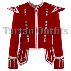 Men's Military Red Doublet Jacket