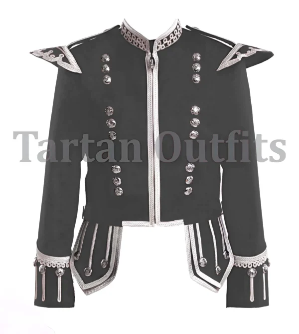 Men's Military Doublet Jacket - Grey