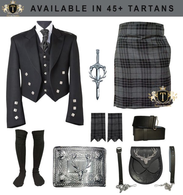 Prince Charlie jacket Kilt outfit